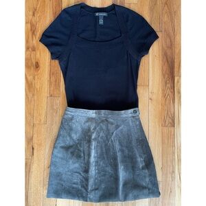 Square Neckline Fitted Top